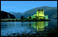 Hrad Eilean Donan v noci