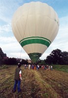 Balon před startem