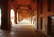 Podloubí mešity Jama Masjid.