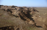 Zde bývaly hradby města Aššur.