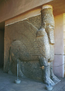 Okřídlený strážce paláce v Ninive.