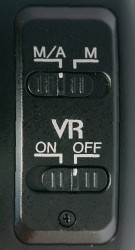 VR přepínač Nikkor 24-120 VR