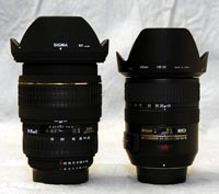 Srovnání Sigma AF 24-70mm f/2,8 a Nikkor AF-S 24-120mm f/3,5-5,6