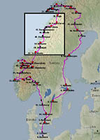 Norsko 3 - mapa