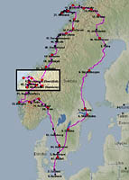 Norsko 4 - mapa