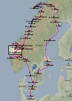 Norsko 5 - mapa