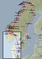 Norsko 6 - mapa