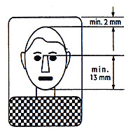 Požadavky na velikost obličeje.