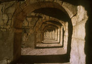 Aspendos, horní ochoz divadla.