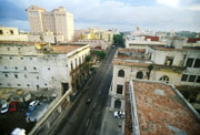 Havana - provoz slabý, místa na parkování dost.
