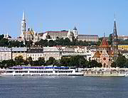 Dunaj a budínský břeh Budapešti