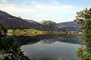 Ranní výhled na jezero.