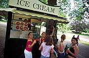 Zmrzlinový stánek v Hyde Parku