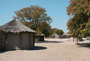 Vesnice po cestě do delty Okavanga