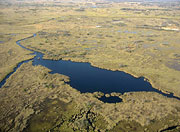 Delta Okavanga z letadla