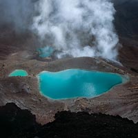 Emerald Lakes - N.P. Tongariro, Severní ostrov, Nový Zéland