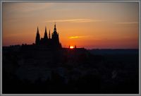 Svítání nad Pražským hradem