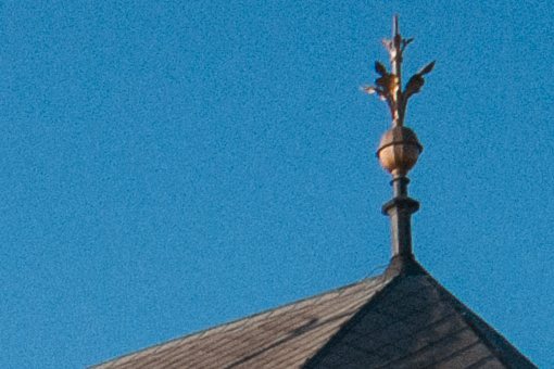 Zrno velikosti 25 zachovává ještě celkem přiměřeně původní ostrost snímku Zrno – velikost 25