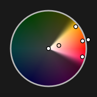Výběr pleťovky v barevném kruhu