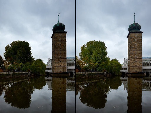 Kombinace přechodového filtru a HDR