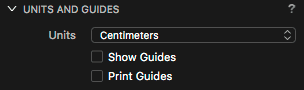 Nástroj Units and Guides