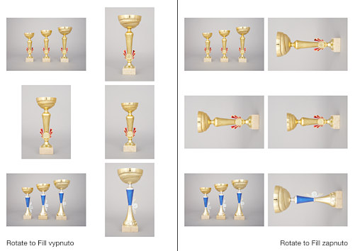 Srovnání výsledků funkce Rotate to Fill