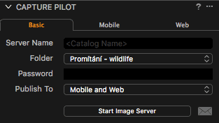 Nástroj Capture Pilot