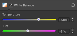 Nástroj White Balance
