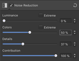 Nástroj Noise Reduction