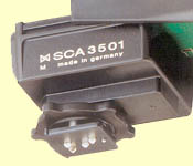 Adaptér SCA 3001 při spojovíní s bleskem
