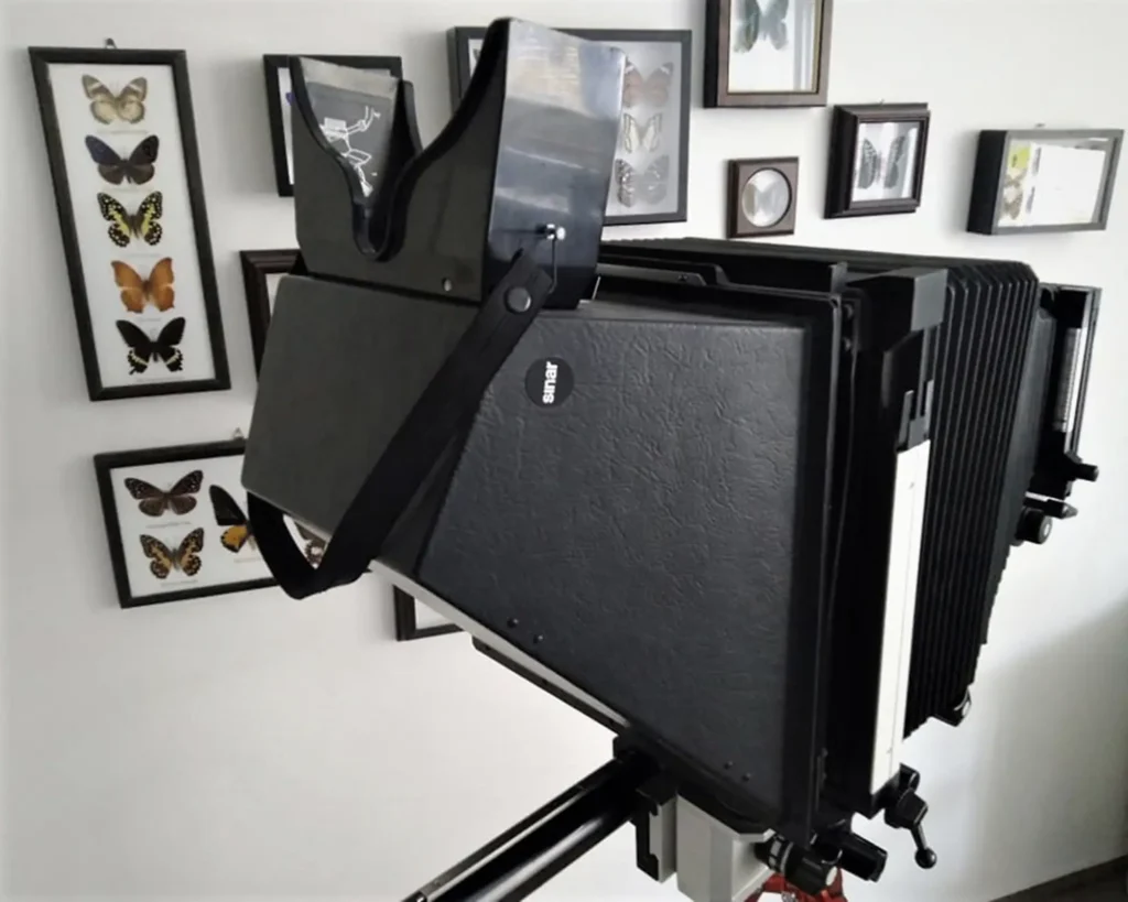 Reflexní binokulární hledáček 8x10"