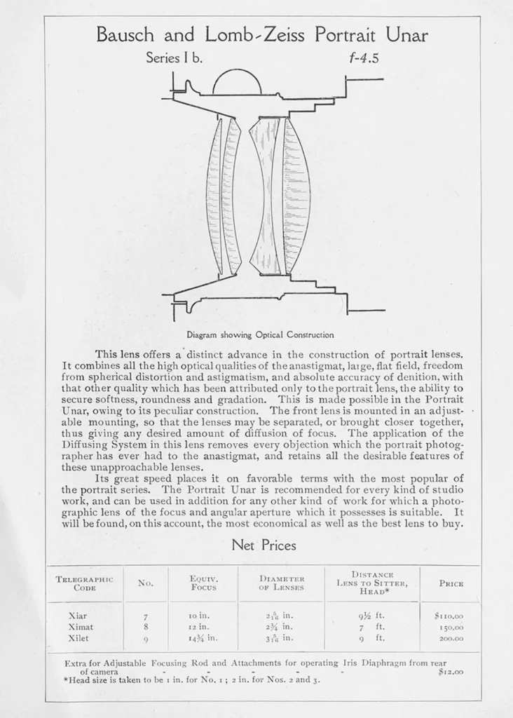 Dobový katalog s optickým schématem a telegrafickými kódy