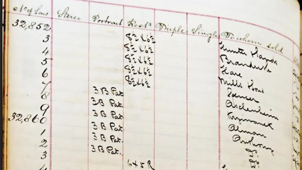 Záznam v dobovém archivu. Položka č. 32859