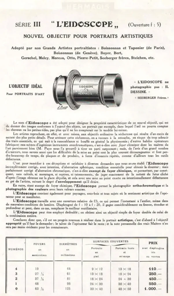 Dobový katalog Hermagis Eidoscope